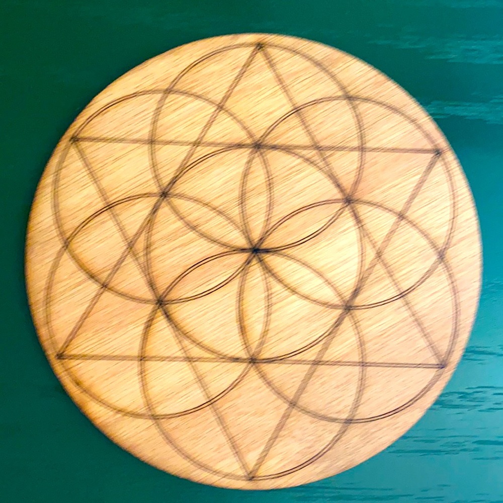 3-5-7-9” seed of life wood grid